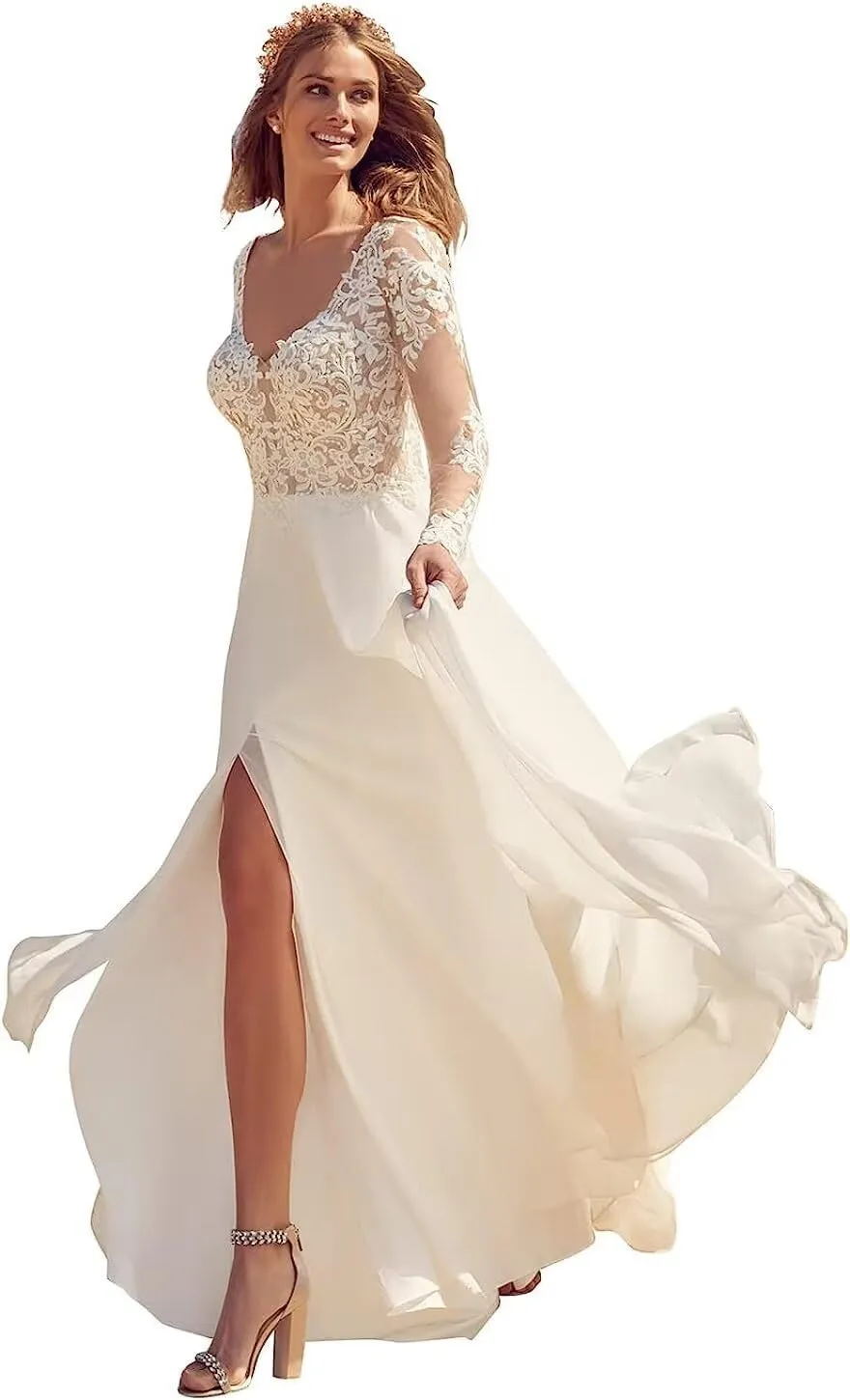 Wedding Dresses for Bride 2025 Lace Mermaid Sleeveless Beach Bohe Wedding Gowns