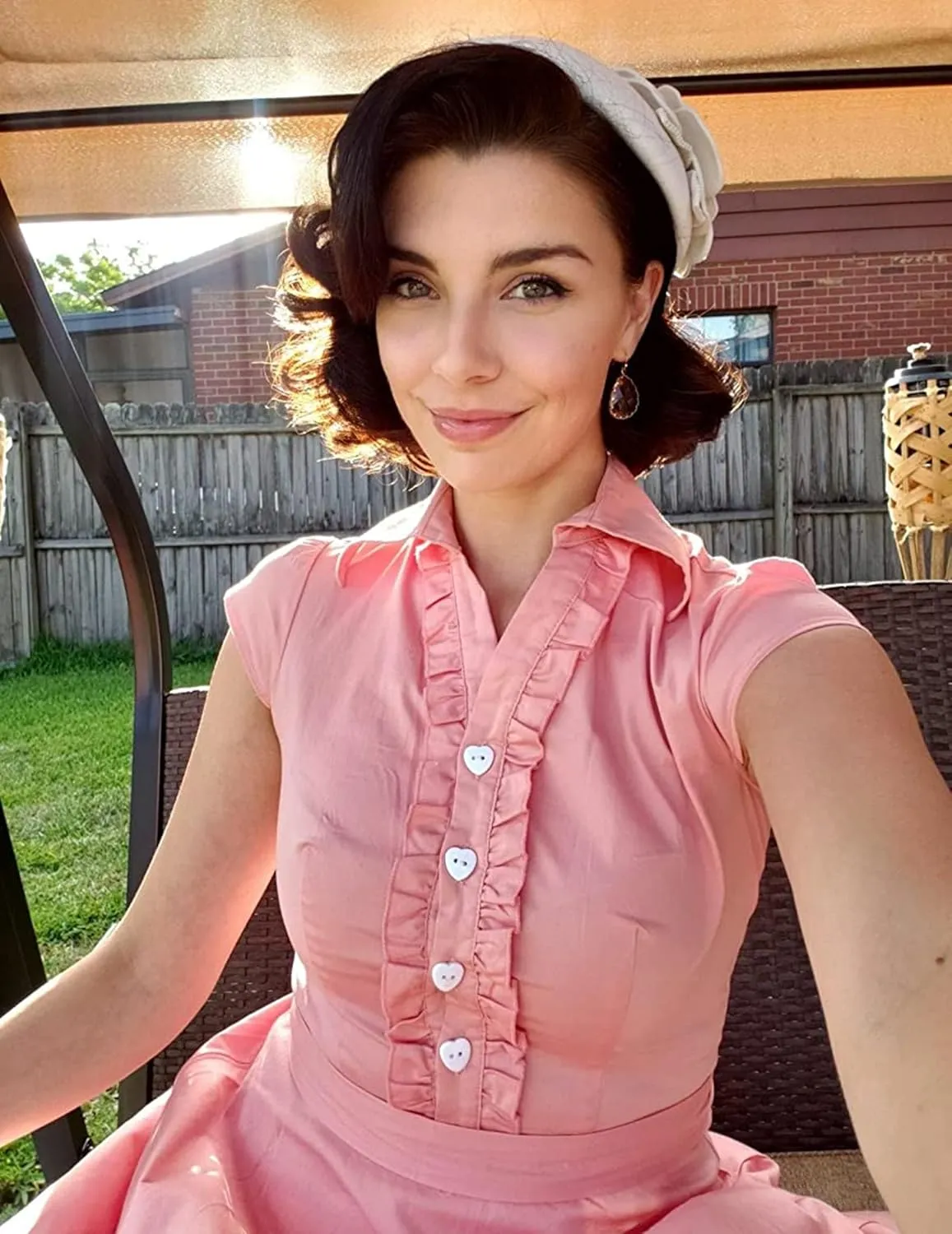 Wedtrend Women's 1950s Retro Rockabilly Dress Cap Sleeve Vintage Swing Dress