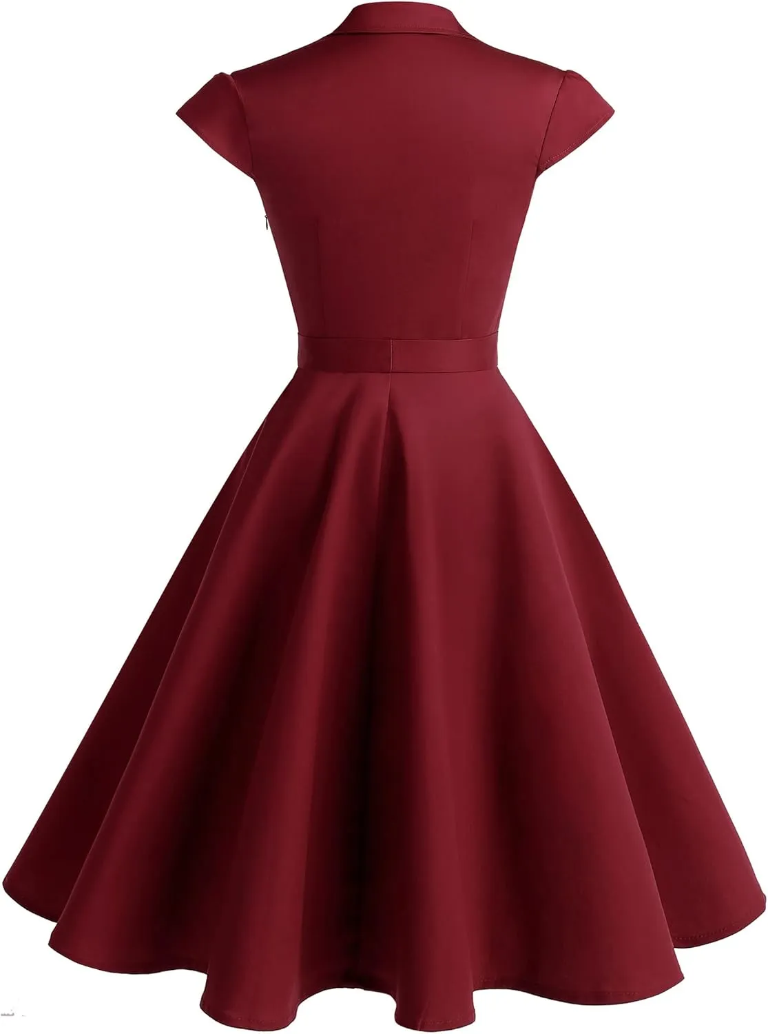 Wedtrend Women's 1950s Retro Rockabilly Dress Cap Sleeve Vintage Swing Dress