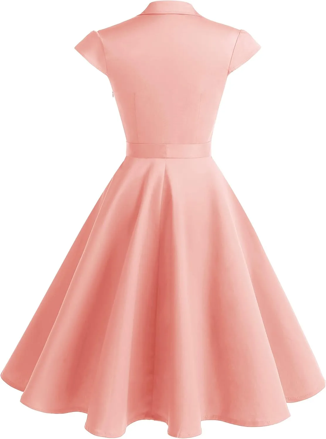Wedtrend Women's 1950s Retro Rockabilly Dress Cap Sleeve Vintage Swing Dress