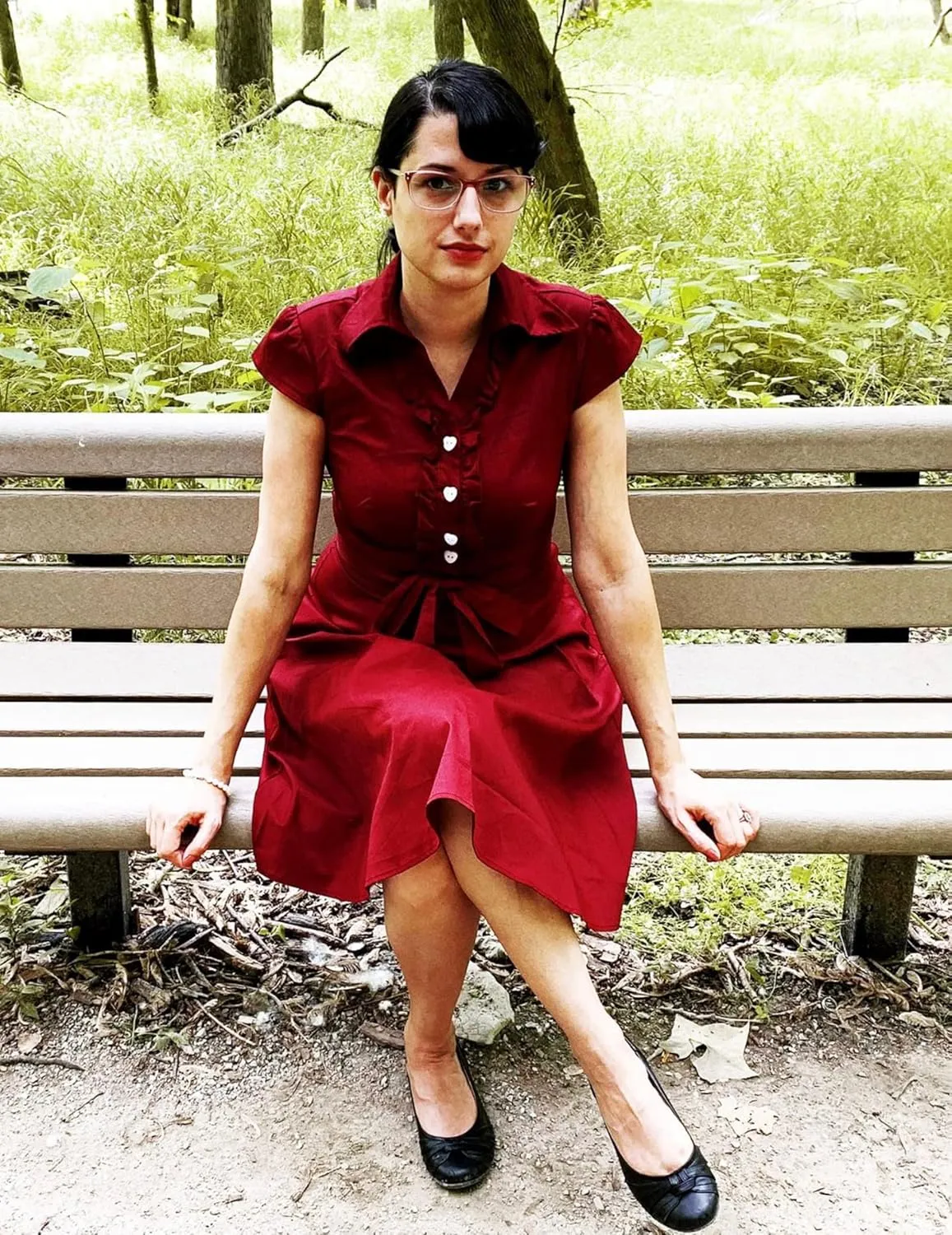 Wedtrend Women's 1950s Retro Rockabilly Dress Cap Sleeve Vintage Swing Dress