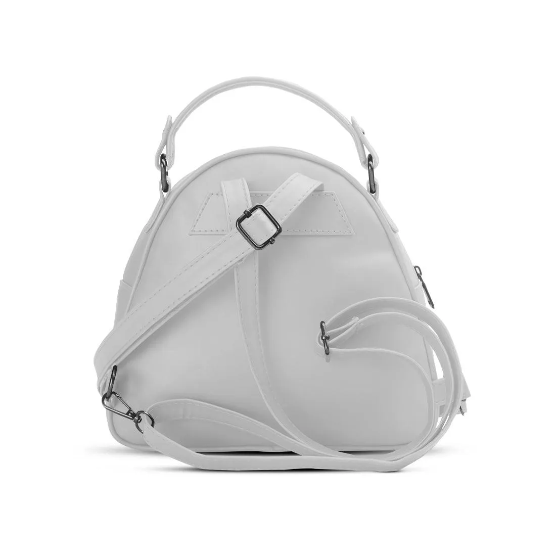 White Mini Voyage Backpack Floral