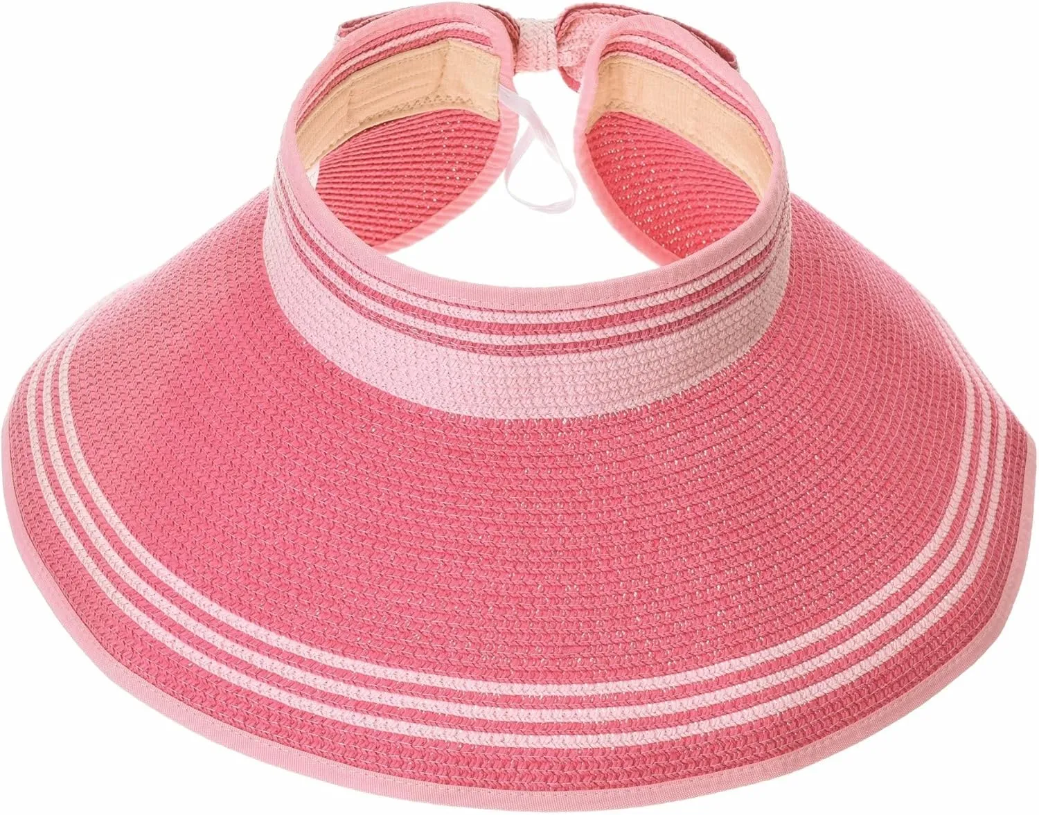 WITHMOONS Womens Summer Sun Visor Packable Roll-Up Beach Hat SLV1033