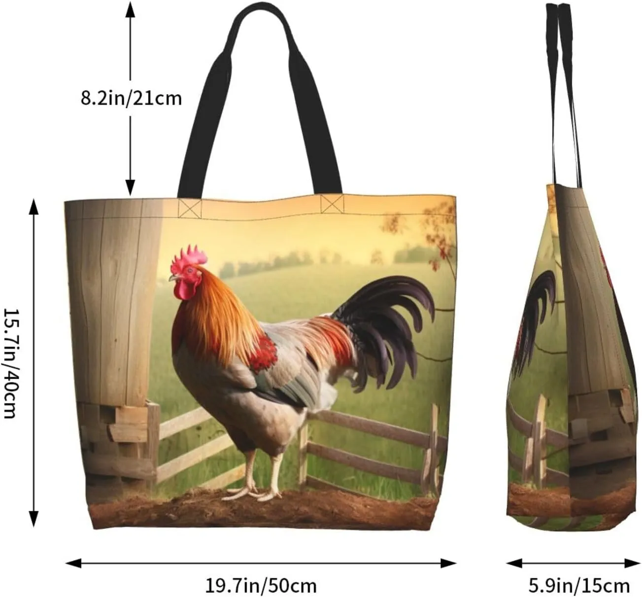 Women Shooting Star Heart Shoulder Bag Casual Handbag Shopping Bag