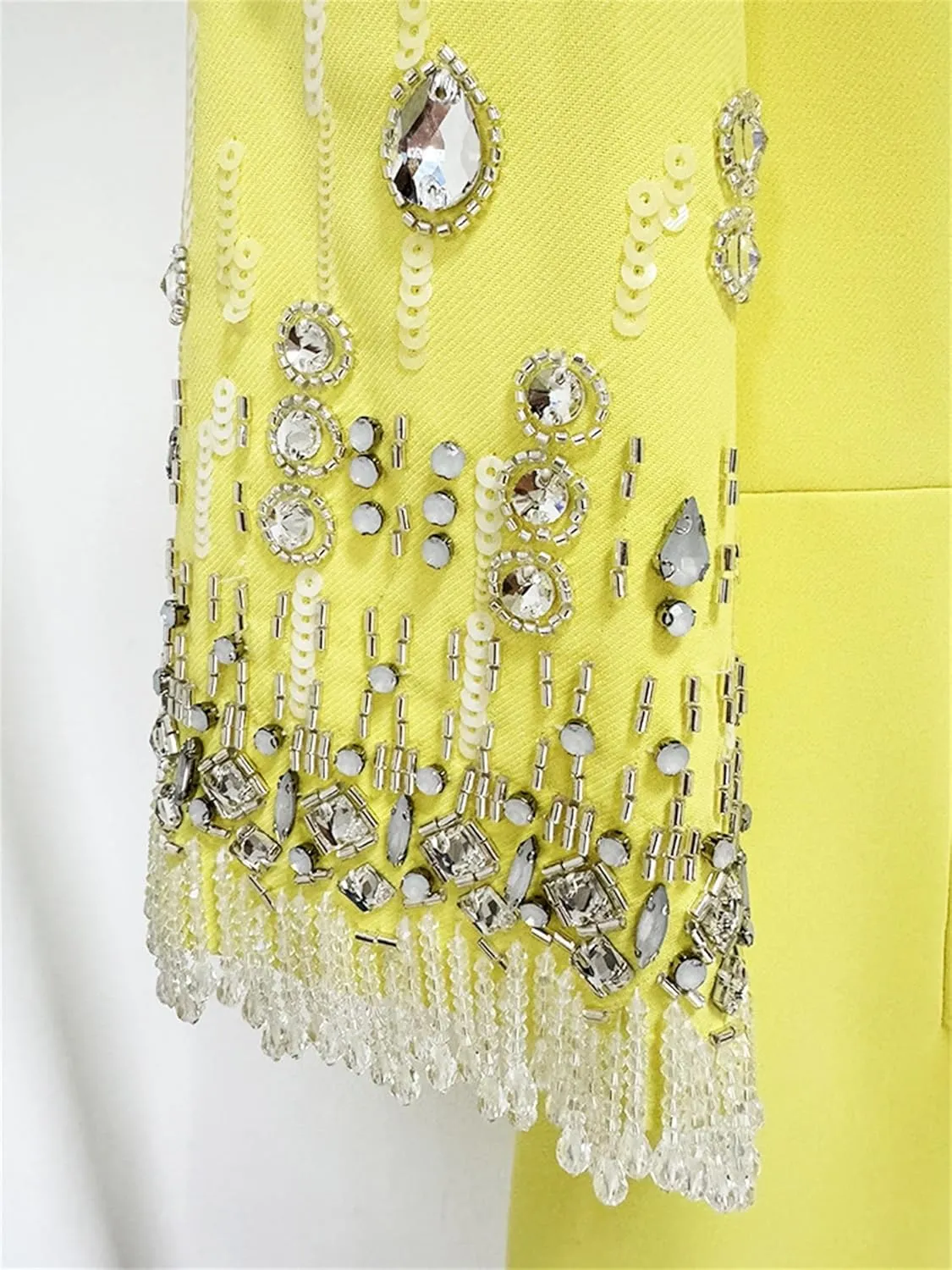 Women's 2025 Party Cocktail Dress Beaded Diamond Slim Midi Formal Dresses Half Sleeve Female Evening Dresses
