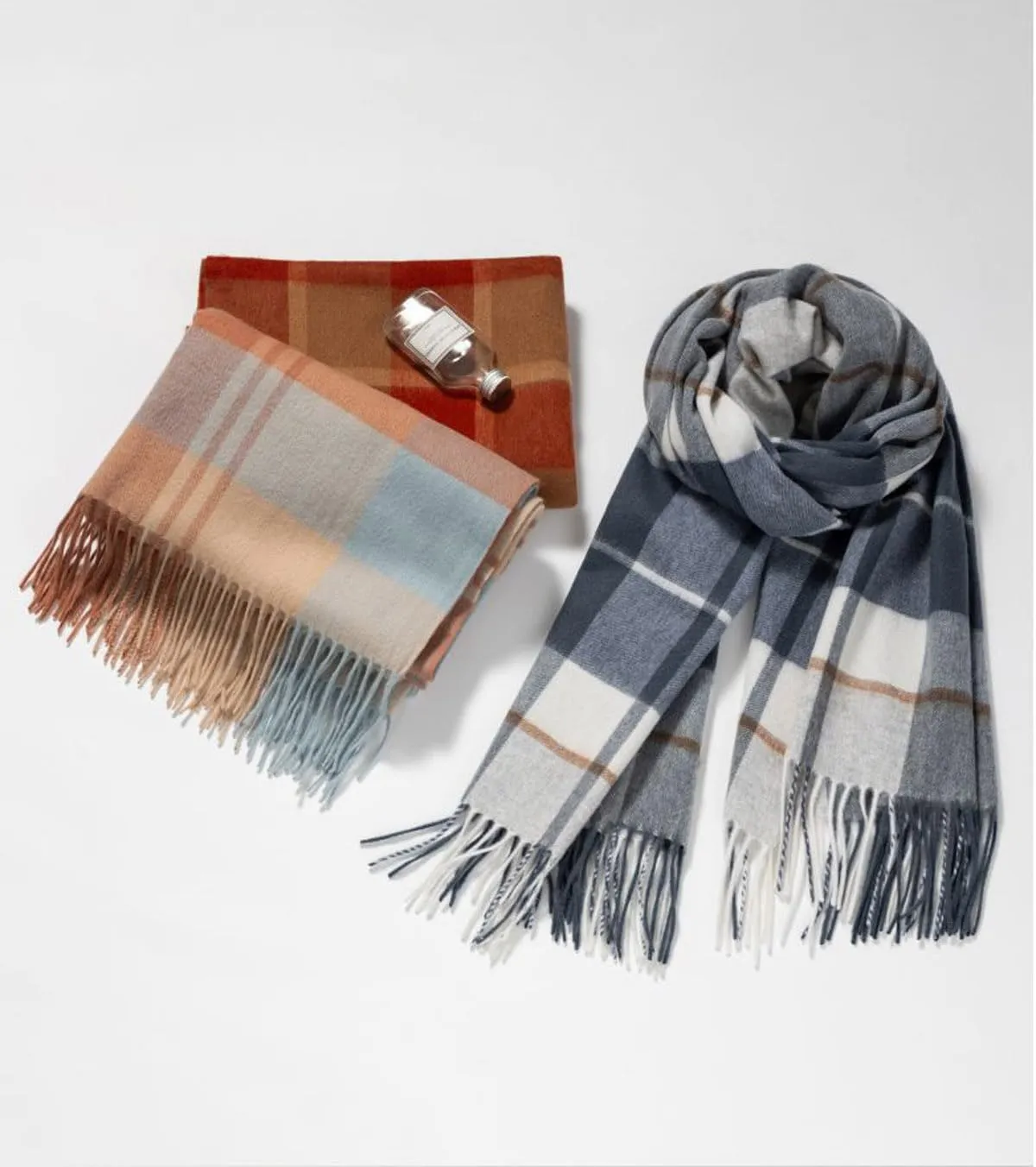 Womens Cashmere Scarf (Baby Alpaca) Large Soft Warm plaid shawls Wraps for Winter Mens Scarves Gifts