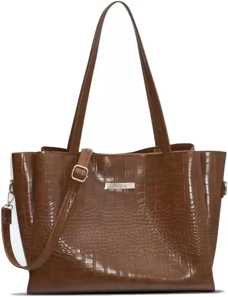 Women's Leather Tote Handbag – Spacious, Multifunctional Shoulder Bag with Stylish Design, Ideal for Daily Use