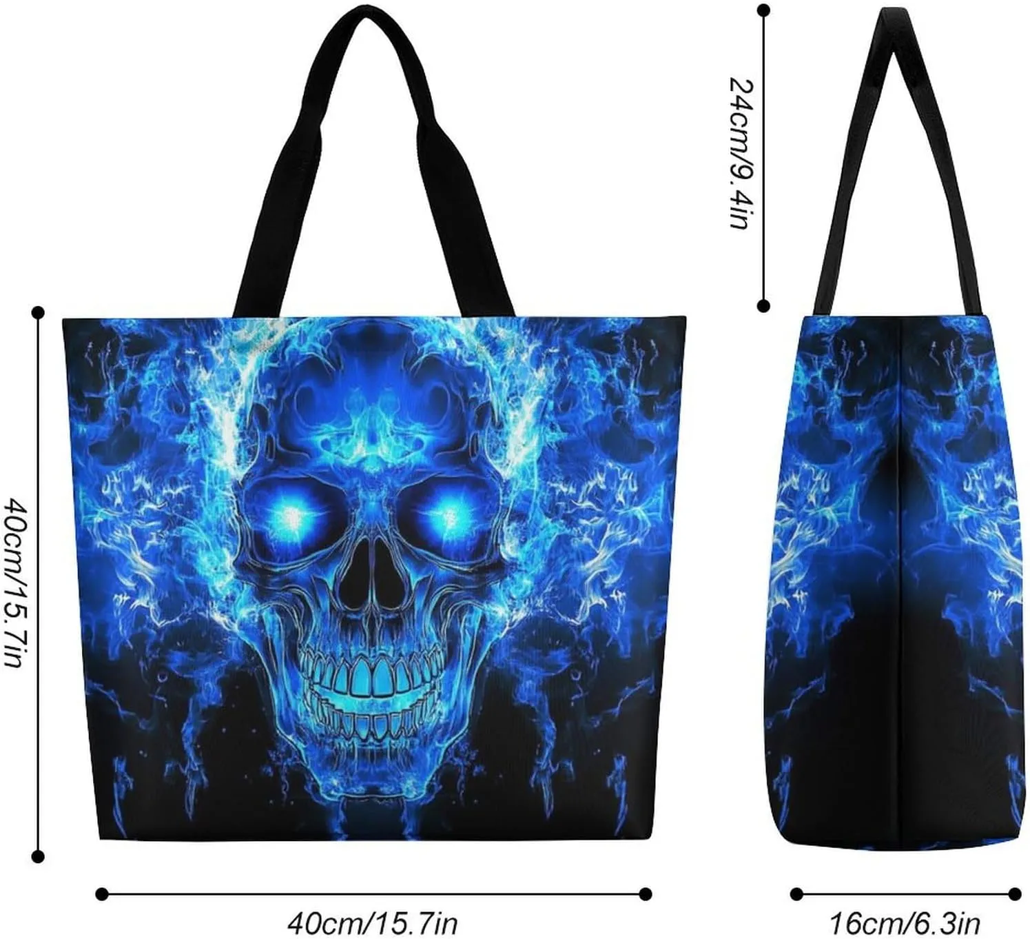 Women's Reusable Grocery Shopping Bag, Portable Shoulder Bag Casual Large Tote Bags