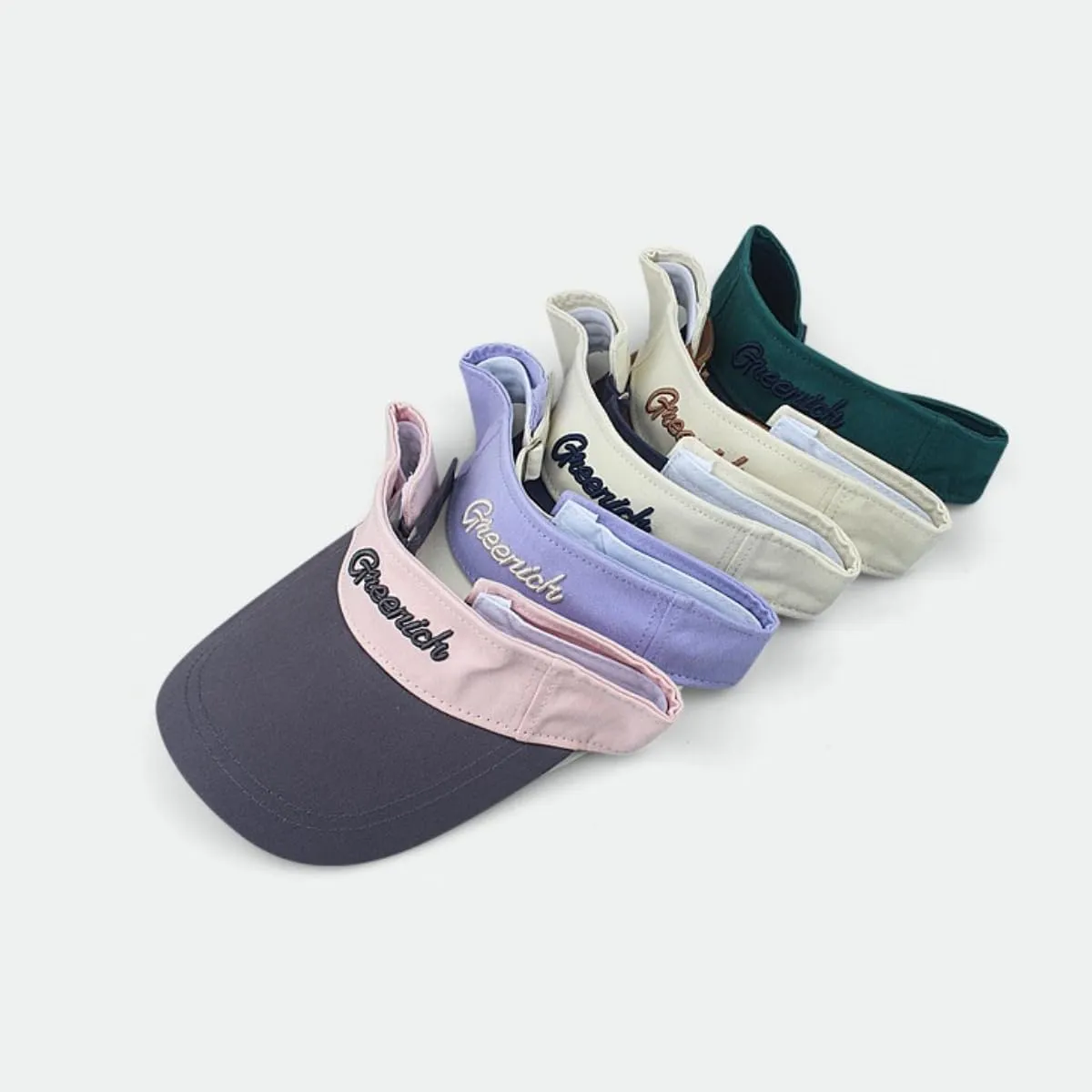 Women's Sun Visor Hats Summer UV Protection Beach Cap Adjustable Sport Visors Stylish Sun Hat for Outdoor Activities