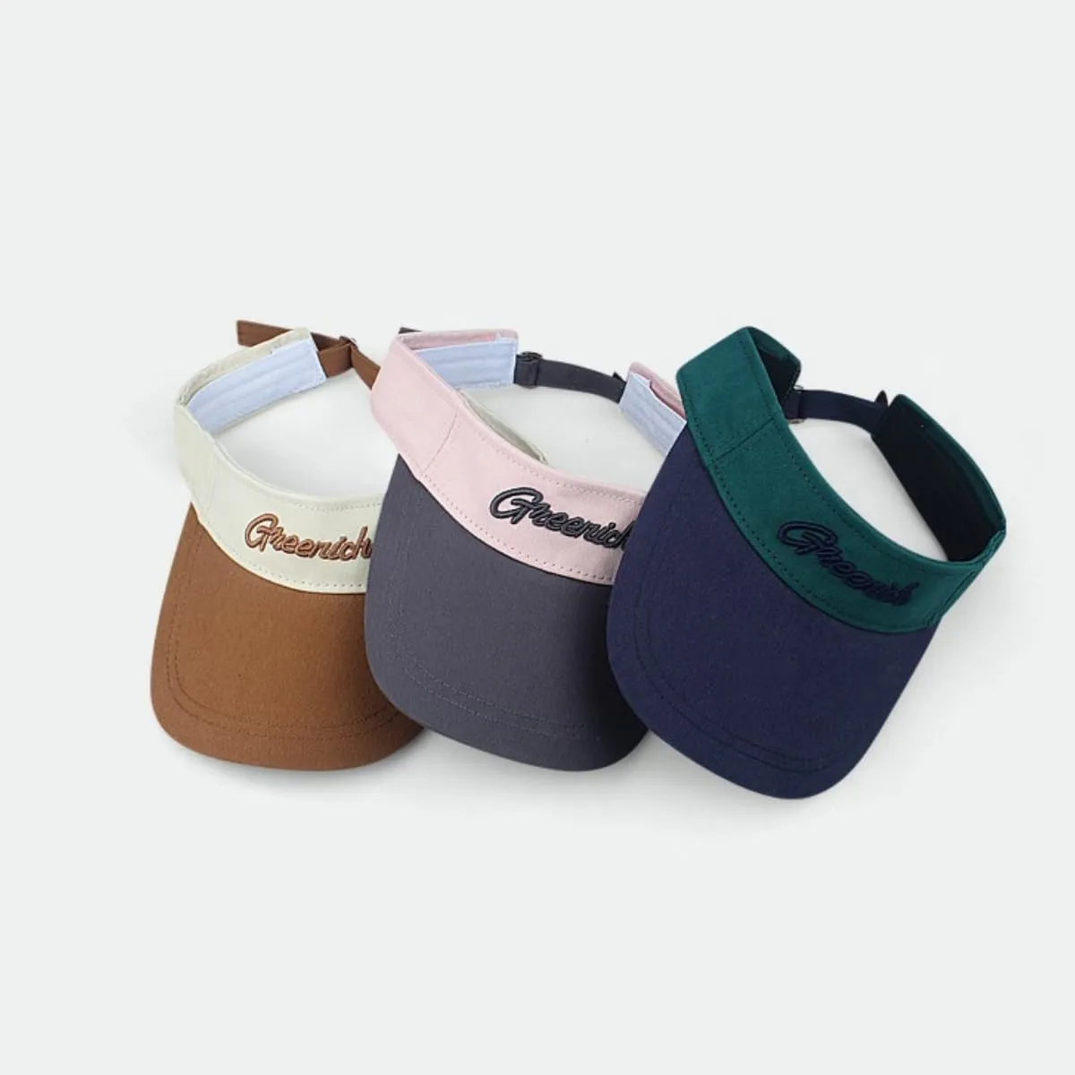 Women's Sun Visor Hats Summer UV Protection Beach Cap Adjustable Sport Visors Stylish Sun Hat for Outdoor Activities