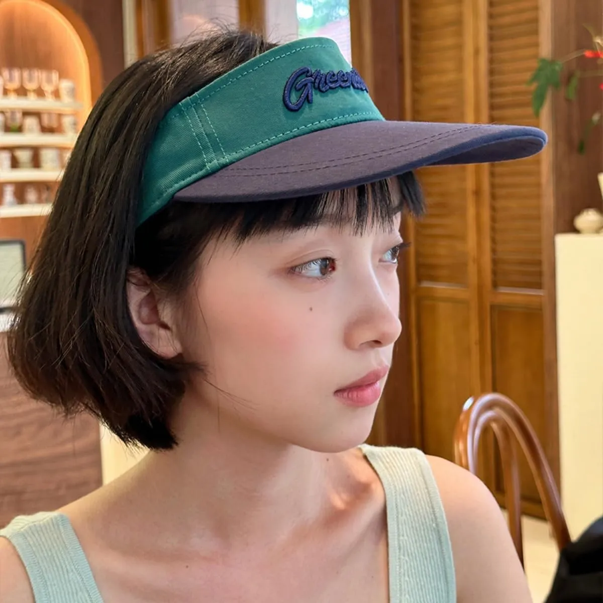 Women's Sun Visor Hats Summer UV Protection Beach Cap Adjustable Sport Visors Stylish Sun Hat for Outdoor Activities