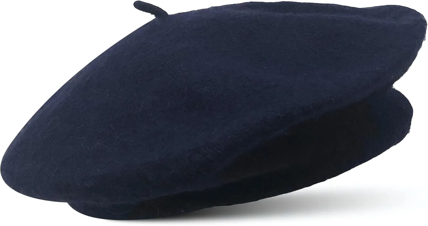 Women's Wool French Beret – Stylish, Chic & Cozy Parisian Unisex Hat for All Seasons