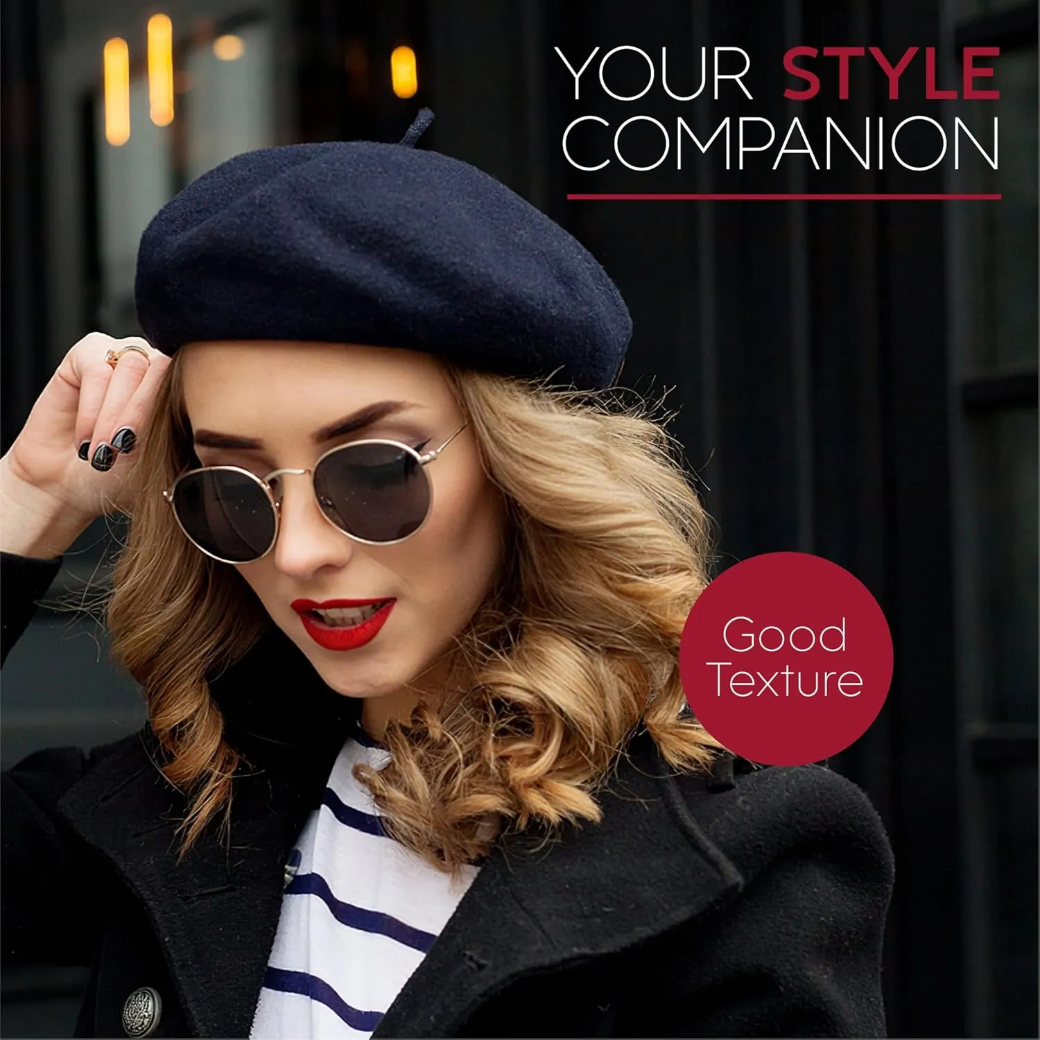 Women's Wool French Beret – Stylish, Chic & Cozy Parisian Unisex Hat for All Seasons
