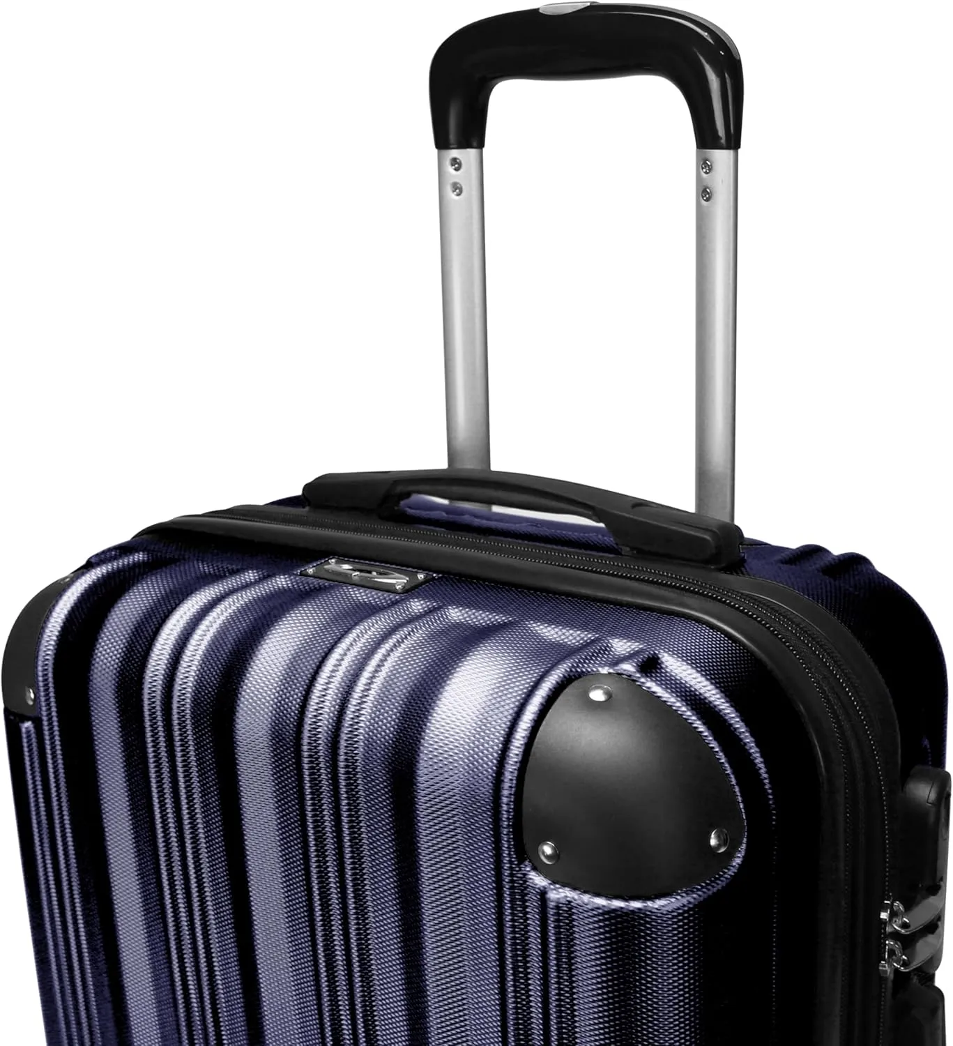 World Traveler Kemyer Quest Hardside Lightweight Expandable Spinner Suitcase Luggage, Navy, 20-inch
