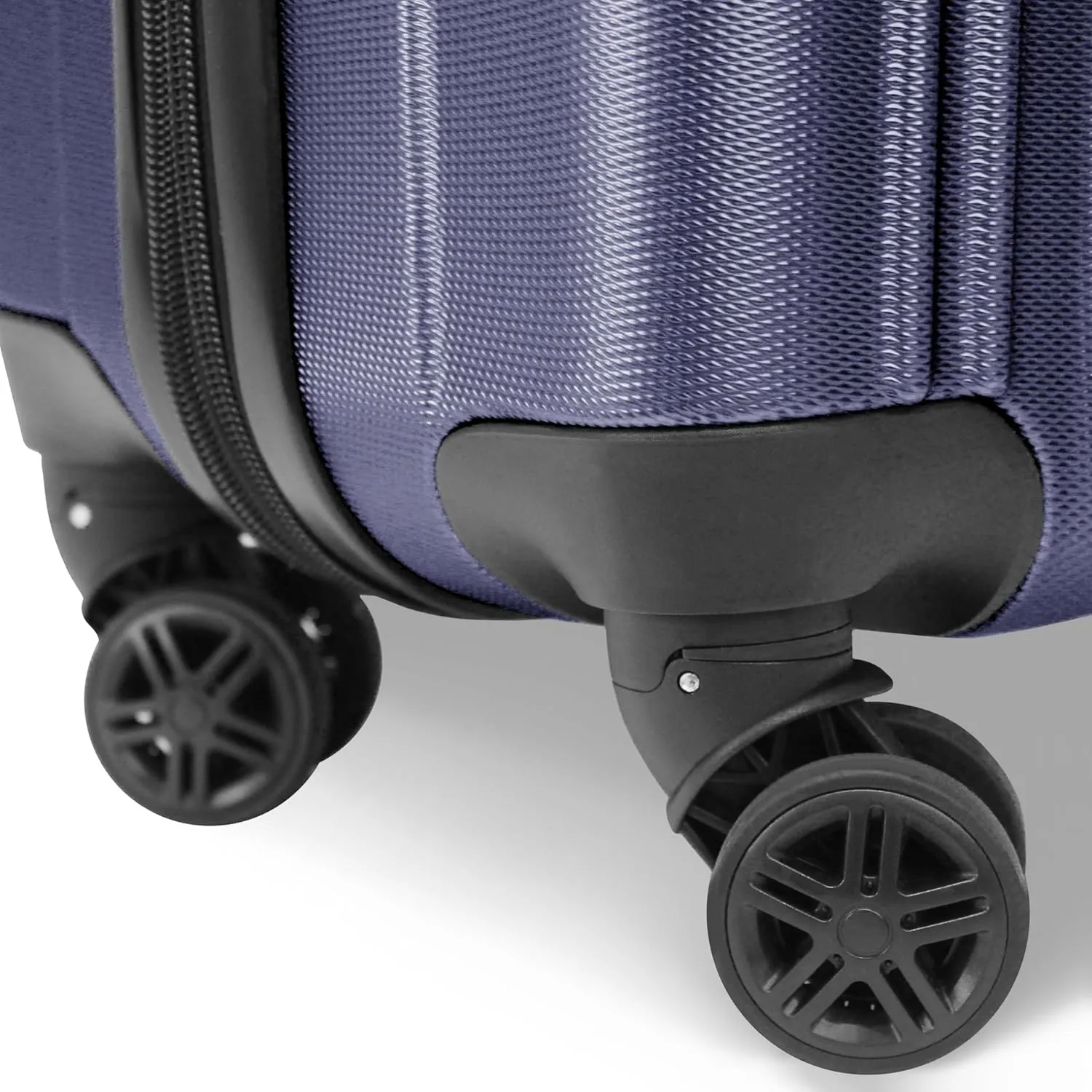 World Traveler Kemyer Quest Hardside Lightweight Expandable Spinner Suitcase Luggage, Navy, 20-inch