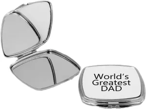 World's Greatest Dad - Square Compact Mirror Personal Mirror