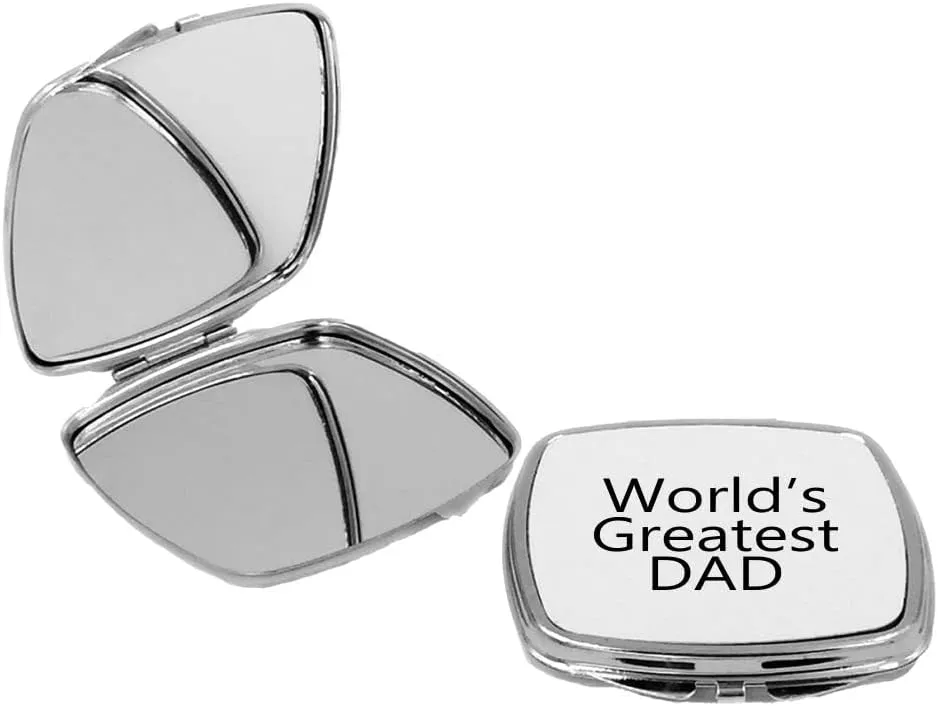 World's Greatest Dad - Square Compact Mirror Personal Mirror
