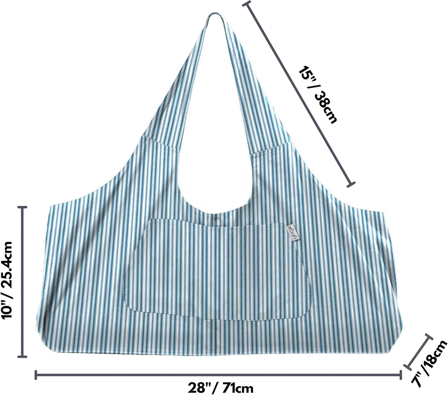 Yogiii Yoga Mat Bag | The ORIGINAL YogiiiTotePRO | Large Yoga Mat Bag or Yoga Mat Carrier with Side Pocket | Yoga Bag Fits Most Size Mats