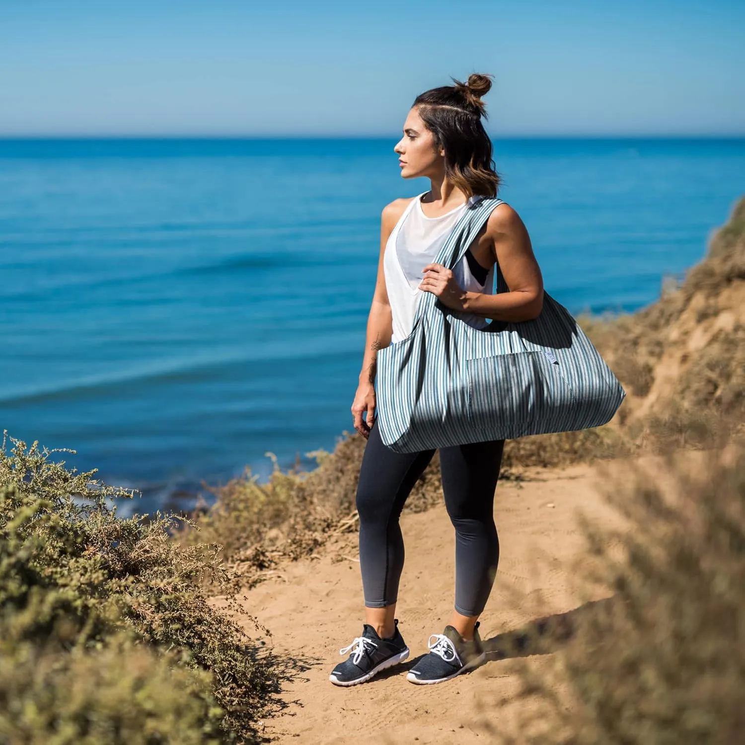 Yogiii Yoga Mat Bag | The ORIGINAL YogiiiTotePRO | Large Yoga Mat Bag or Yoga Mat Carrier with Side Pocket | Yoga Bag Fits Most Size Mats
