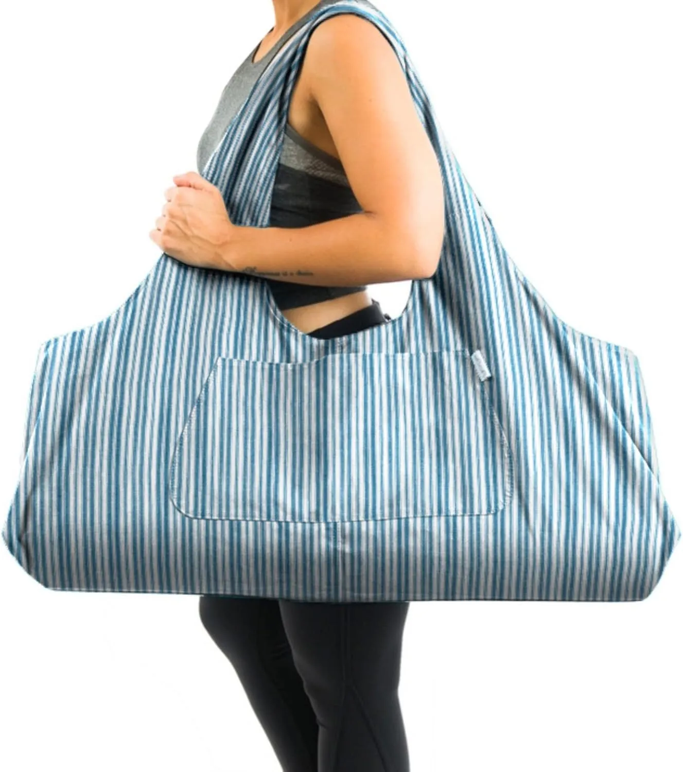 Yogiii Yoga Mat Bag | The ORIGINAL YogiiiTotePRO | Large Yoga Mat Bag or Yoga Mat Carrier with Side Pocket | Yoga Bag Fits Most Size Mats