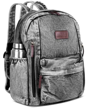 ZAIINTO Denim Backpacks for men and women Stylish Outdoor Travel bag
