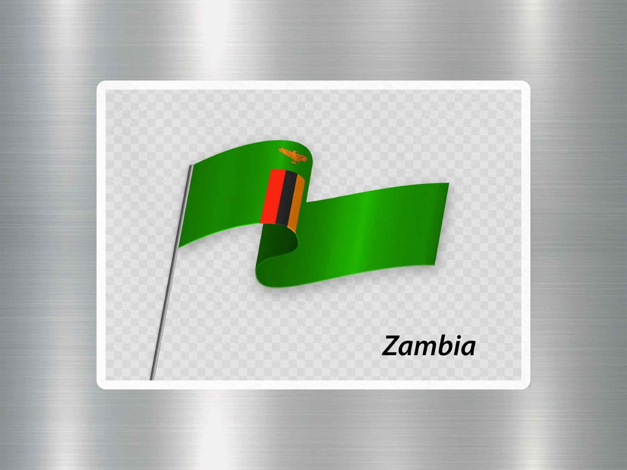 Zambia Travel Sticker