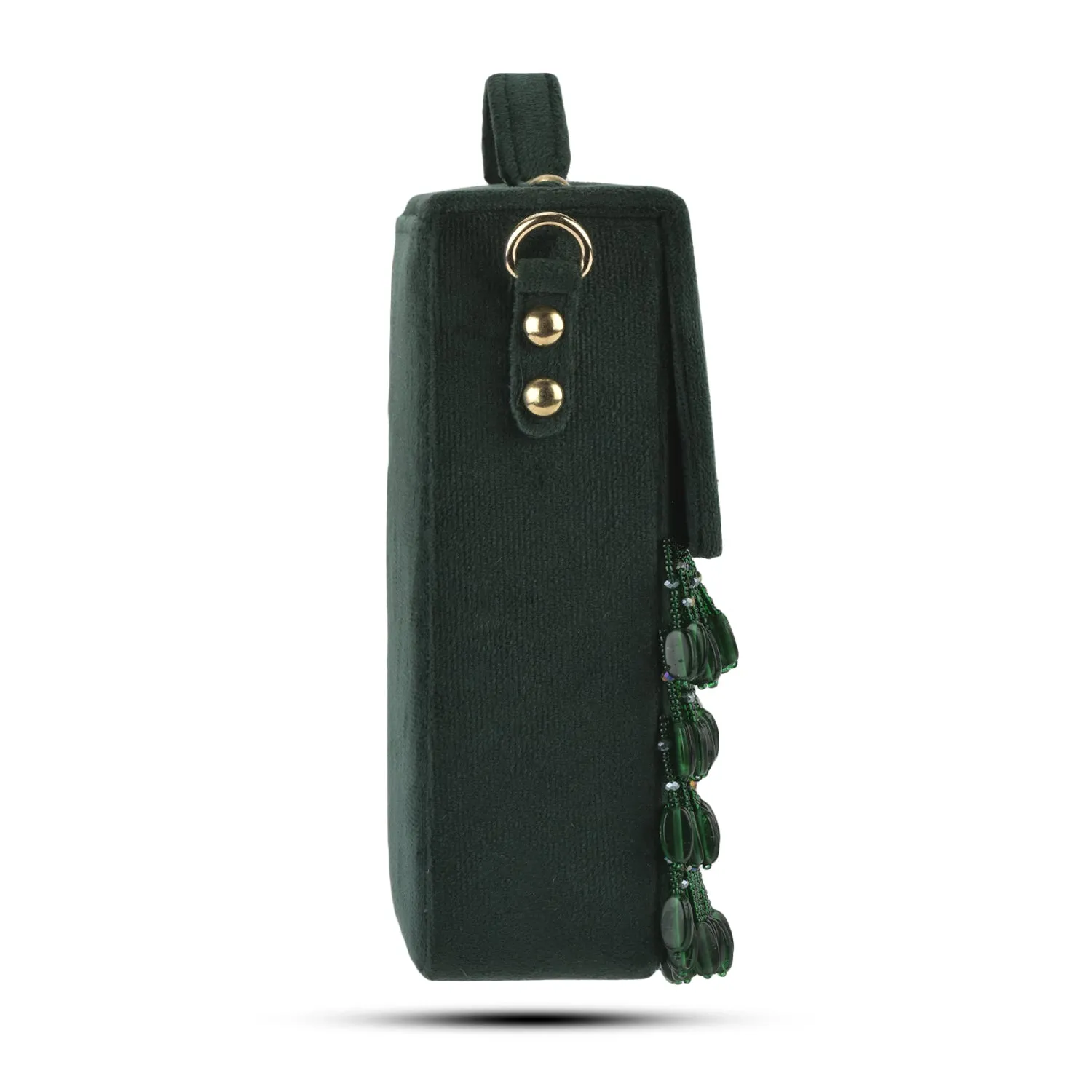 ZARA BOX BAG-GREEN
