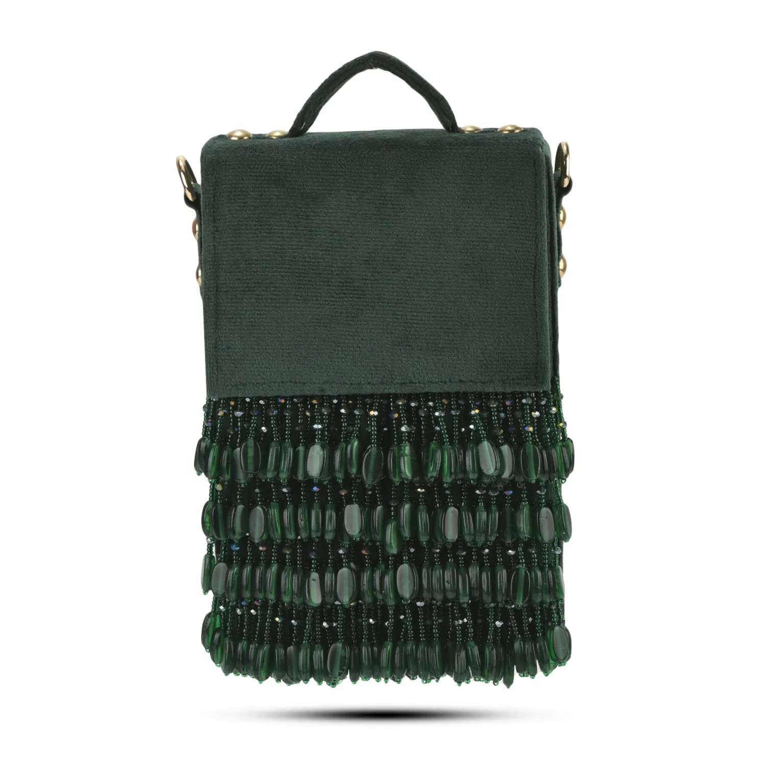 ZARA BOX BAG-GREEN
