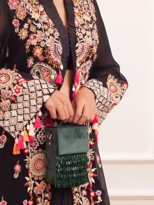 ZARA BOX BAG- GREEN