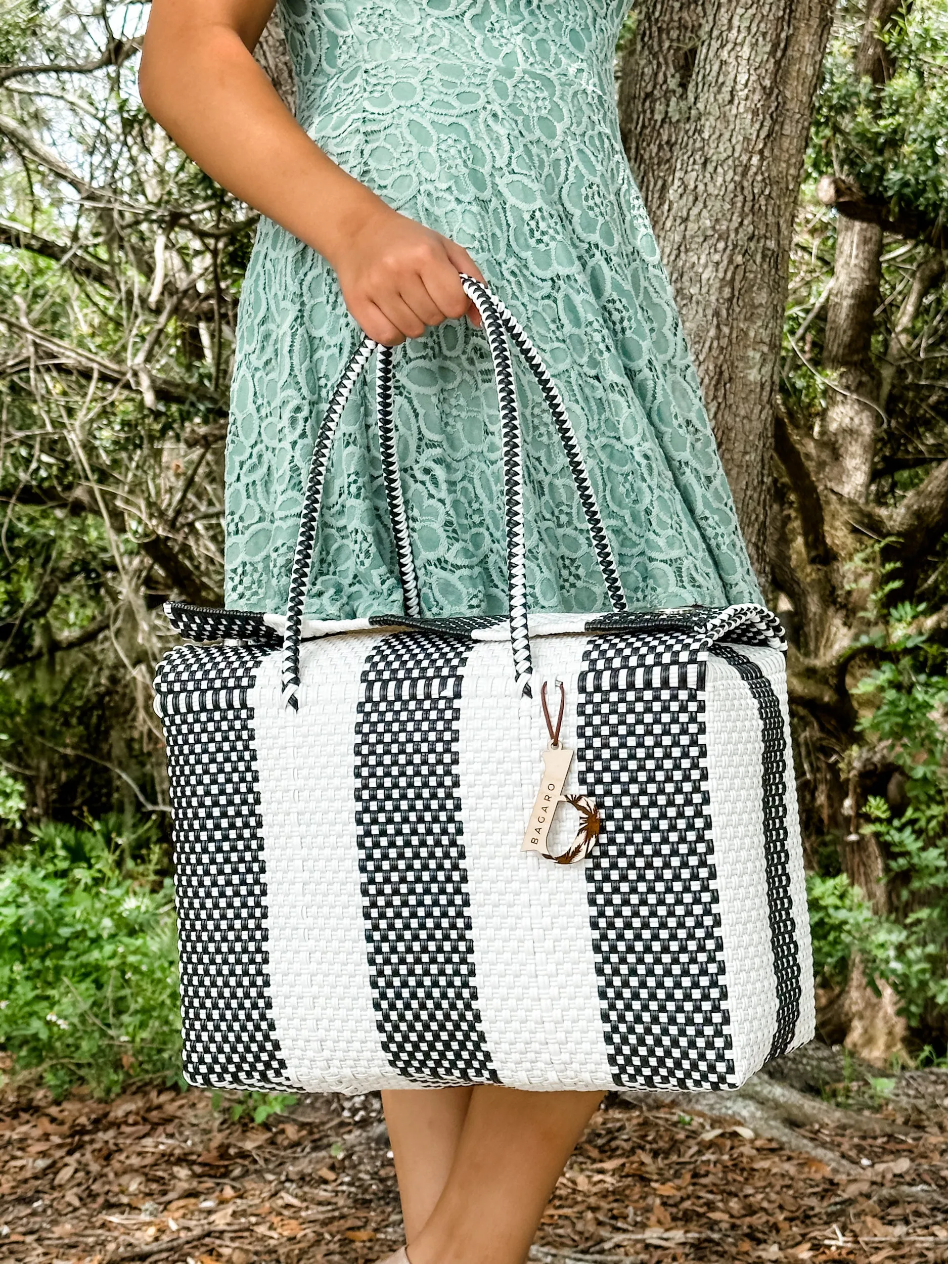 Zebra Handwoven Bag