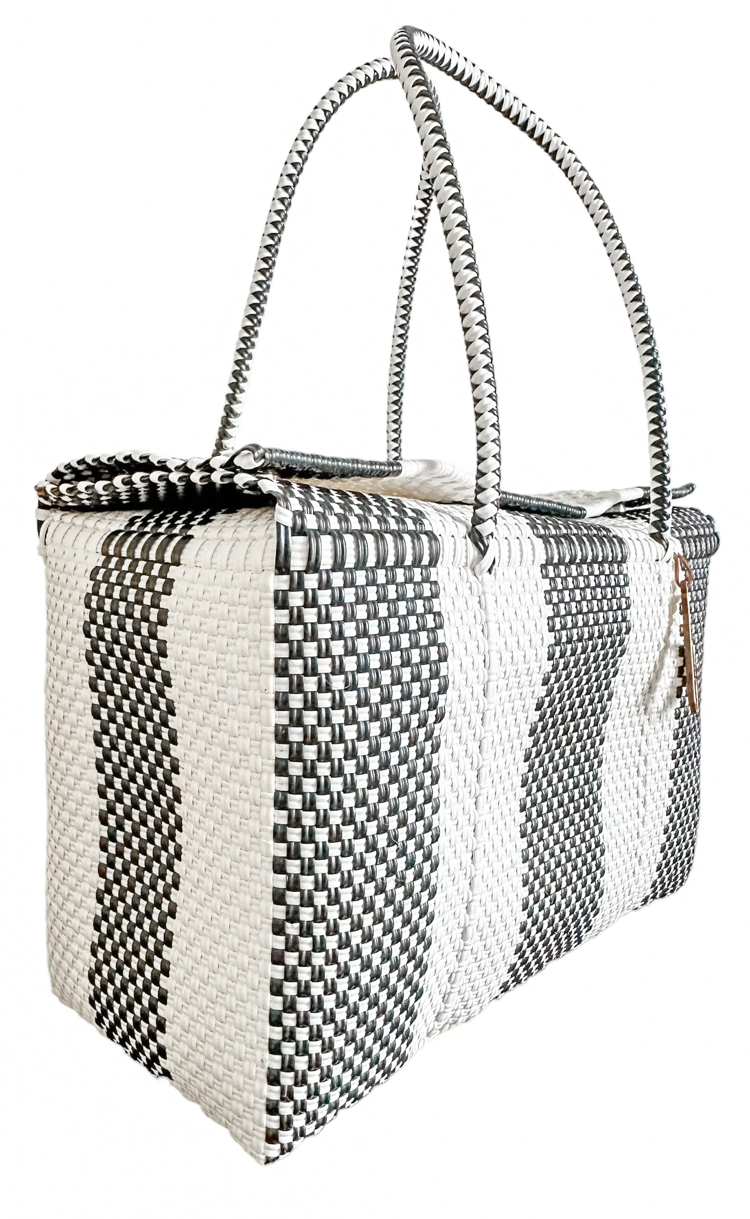 Zebra Handwoven Bag