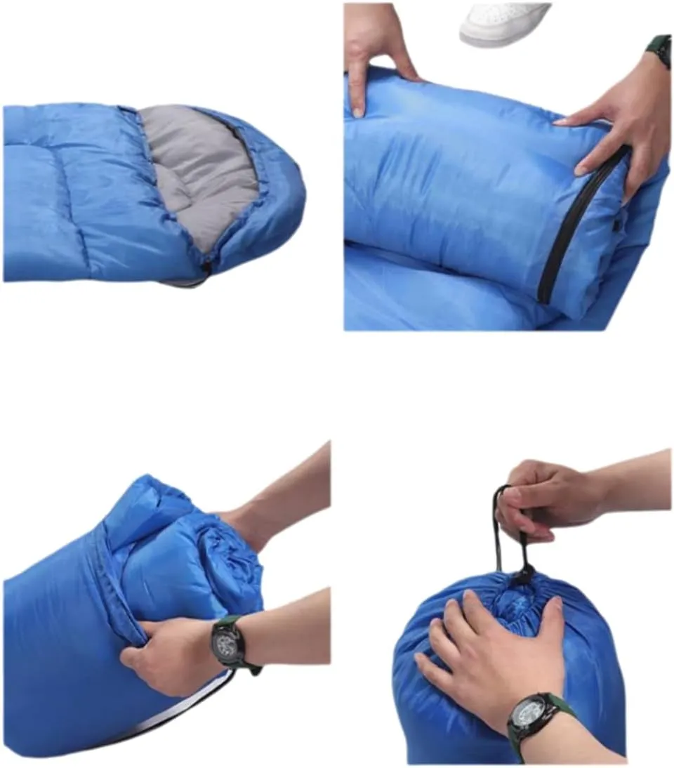 ZiDeTang Waterproof Polyester Sleeping Bags Warm Camping Hiking Outdoor Travel with Compression Bags